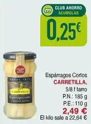 Masymas Carretilla - espárragos cortos oferta