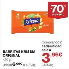 El Corte Inglés Krissia - barritas oferta