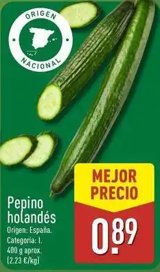 ALDI Origen - pepino holandes oferta