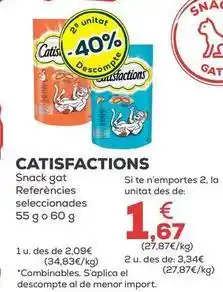 Kiwoko Catisfactions - snack gato oferta