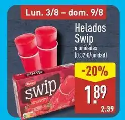 ALDI Helados swip oferta