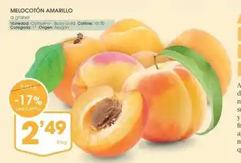 Supermercados Plaza Gold - melocoton amarillo oferta