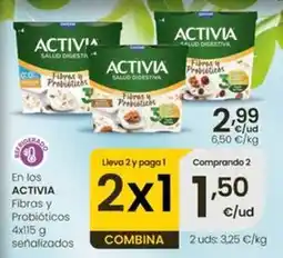 Eroski Activia - fibras y probioticos oferta