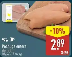 ALDI Pechuga entera de pollo oferta