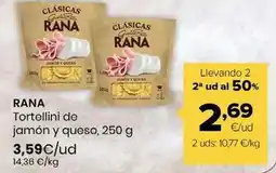 Autoservicios Familia Rana - tortellini de jamon y queso oferta