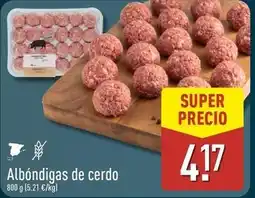 ALDI Albóndigas de cerdo oferta
