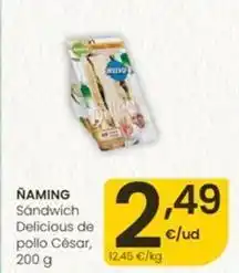 Eroski Ñaming - sándwich delicious de pollo césar oferta