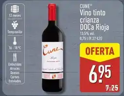 ALDI Cune - vino tinto crianza doca rioja oferta