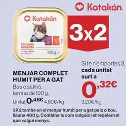 Hipercor Complet - menjar complet humit per a gat oferta