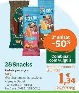 2&snacks - helados para perro
