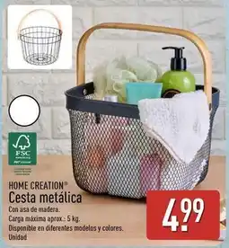 ALDI Home - cesta metalica oferta