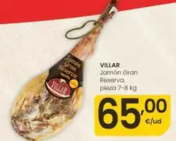Eroski Villar - jamón gran reserva oferta