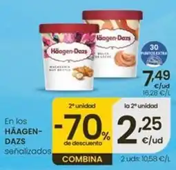 Eroski Häagen-dazs - en los señalizados oferta