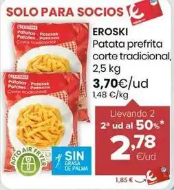Autoservicios Familia Eroski - patata prefrita corte tradicional oferta