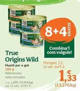 TiendAnimal True origins - wild humedo para gato oferta