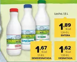 Autoservicios Familia Asturiana - leche desnatada oferta