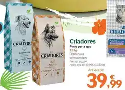 TiendAnimal Criadores - pienso para perro oferta