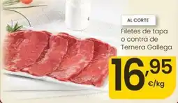 Eroski Filetes de tapa de ternera gallega oferta