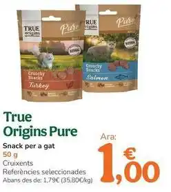 TiendAnimal True origins - pure snack para gato oferta