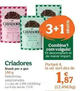TiendAnimal Criadores - snack para perro oferta