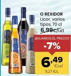 Autoservicios Familia O rexidor - licor oferta