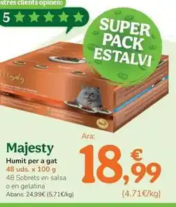 TiendAnimal Majesty - humedo para gato oferta