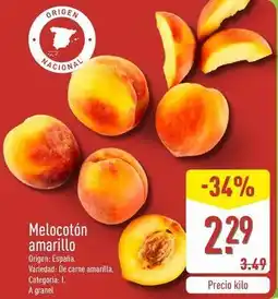 ALDI Origen - melocoton amarillo oferta