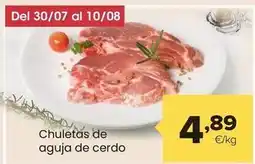 Autoservicios Familia Chuletas de aguja de cerdo oferta