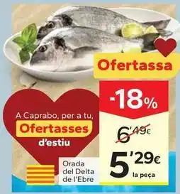 Caprabo Orada del delta de l'ebre oferta