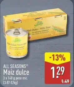 ALDI Maiz dulce oferta