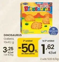 Eroski Dinosaurios - galleta oferta