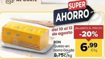 Autoservicios Familia Bon - queso en barra gouda oferta