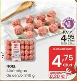 Eroski Noel - albondigas de cerdo oferta