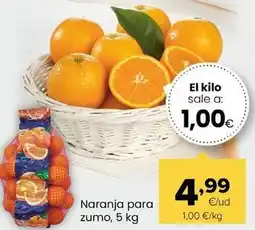 Autoservicios Familia Naranja para zumo oferta