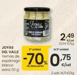 Eroski Joyas del valle - yemas de espárrago blanco extra oferta