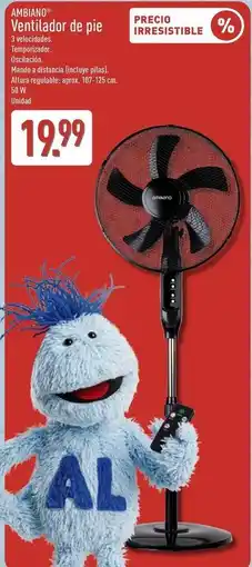 ALDI Ventilador de pie oferta