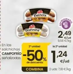 Eroski Campofrío - en las salchichas oferta