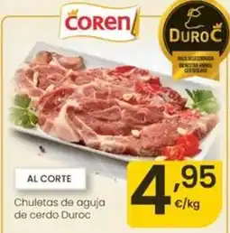 Eroski Coren - chuletas de aguja de cerdo duroc oferta
