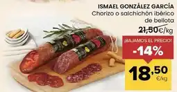 Autoservicios Familia Ismael gonzalez garcia - chorizo iberico de bellota oferta