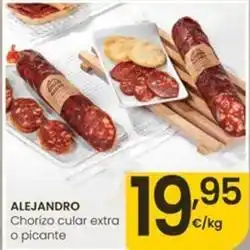 Eroski Alejandro - chorizo cular extra o picante oferta