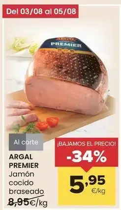 Autoservicios Familia Argal - premier jamón cocido braseado oferta
