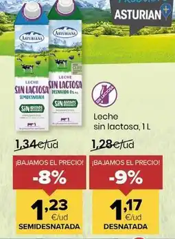Autoservicios Familia Asturiana - leche sin lactosa desnatada oferta