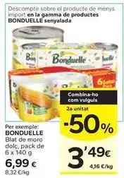 Caprabo Bonduelle - blat de moro dolç oferta