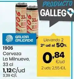 Autoservicios Familia 1906 - cerveza la milnueve oferta