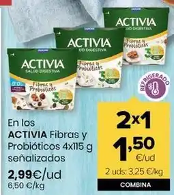 Autoservicios Familia Danone - activia fibras y probioticos oferta