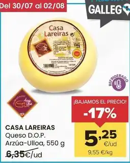 Autoservicios Familia Casa lareiras - queso d.o.p. arzua-ulloa oferta
