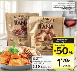 Caprabo Rana - ravolis de pollastre rostí oferta