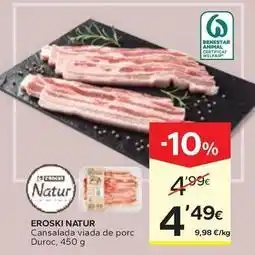 Caprabo Eroski natur - cansalada viada de porc duroc oferta