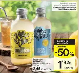 Caprabo Komvida - gingebre i llimona oferta