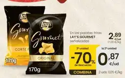 Eroski Lay's gourmet - en las patatas fritas oferta
